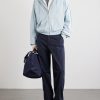 Dylan Straight-Leg Cotton-Poplin Trousers - OU Dylan Straight-Leg Cotton-Poplin Trousers - OU
