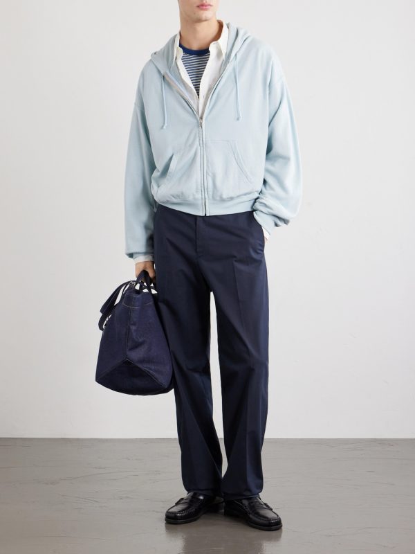 Dylan Straight-Leg Cotton-Poplin Trousers - OU Dylan Straight-Leg Cotton-Poplin Trousers - OU