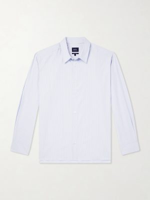 Malo Striped Organic Cotton Shirt Malo Striped Organic Cotton Shirt