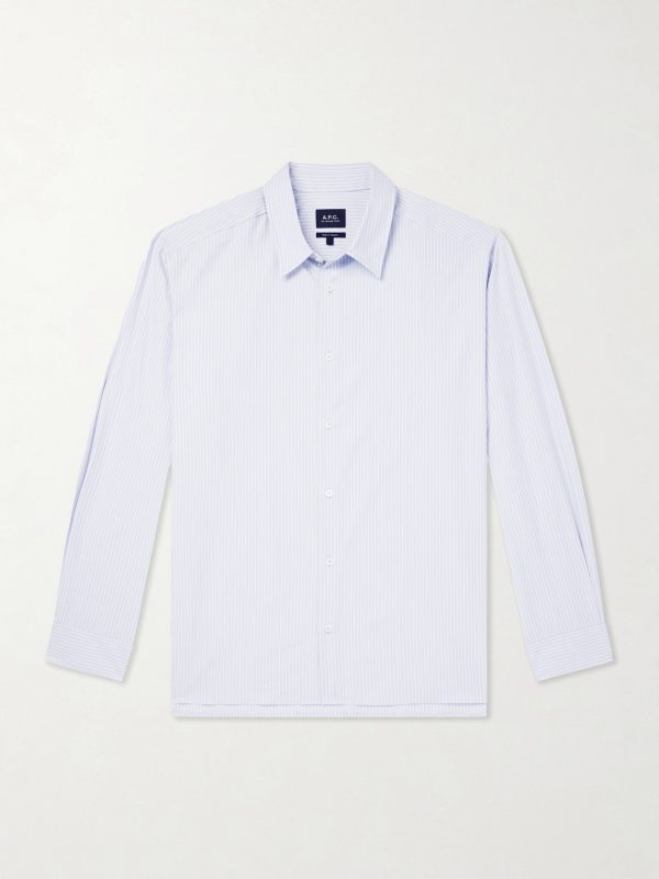 Malo Striped Organic Cotton Shirt