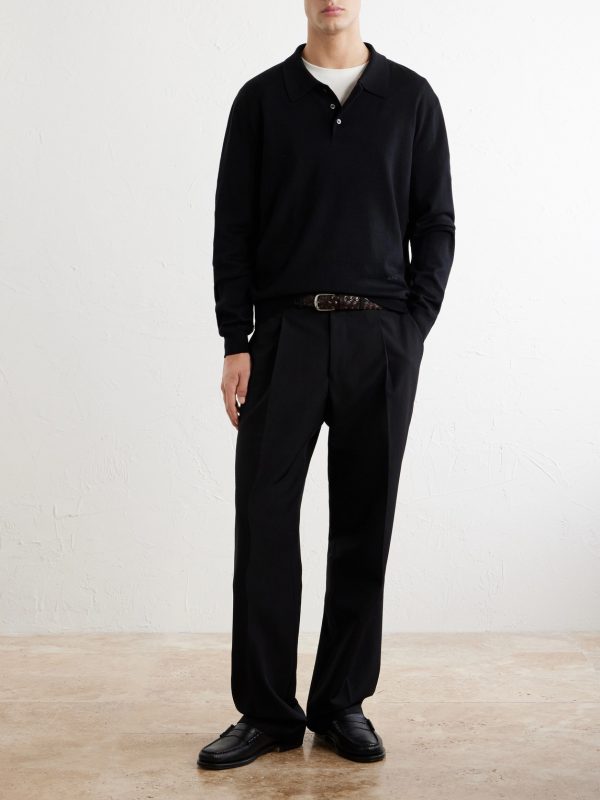 Riou Virgin Wool Polo Shirt - OU Riou Virgin Wool Polo Shirt - OU