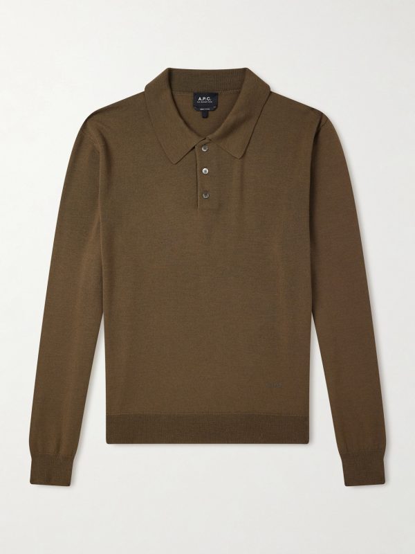 Riou Virgin Wool Polo Shirt