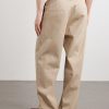 Ricky Straight-Leg Pleated Organic Cotton Trousers - BK Ricky Straight-Leg Pleated Organic Cotton Trousers - BK