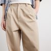 Ricky Straight-Leg Pleated Organic Cotton Trousers - CU Ricky Straight-Leg Pleated Organic Cotton Trousers - CU