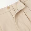 Ricky Straight-Leg Pleated Organic Cotton Trousers - E1 Ricky Straight-Leg Pleated Organic Cotton Trousers - E1