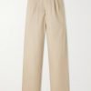 Ricky Straight-Leg Pleated Organic Cotton Trousers Ricky Straight-Leg Pleated Organic Cotton Trousers