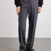 Dylan Straight-Leg Wool-Blend Grain de Poudre Trousers - FR Dylan Straight-Leg Wool-Blend Grain de Poudre Trousers - FR