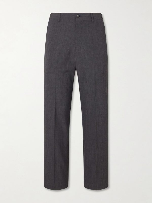 Dylan Straight-Leg Wool-Blend Grain de Poudre Trousers Dylan Straight-Leg Wool-Blend Grain de Poudre Trousers