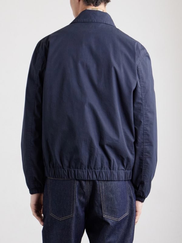 William Logo-Embroidered Cotton-Gabardine Blouson Jacket - BK William Logo-Embroidered Cotton-Gabardine Blouson Jacket - BK