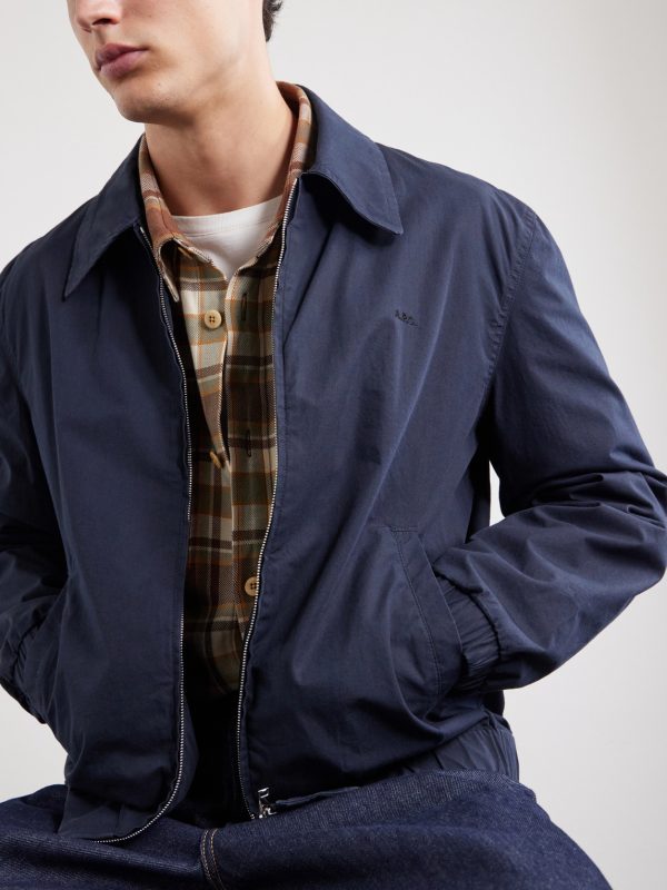 William Logo-Embroidered Cotton-Gabardine Blouson Jacket - CU William Logo-Embroidered Cotton-Gabardine Blouson Jacket - CU