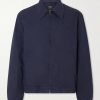 William Logo-Embroidered Cotton-Gabardine Blouson Jacket William Logo-Embroidered Cotton-Gabardine Blouson Jacket