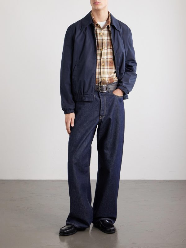 William Logo-Embroidered Cotton-Gabardine Blouson Jacket - OU William Logo-Embroidered Cotton-Gabardine Blouson Jacket - OU