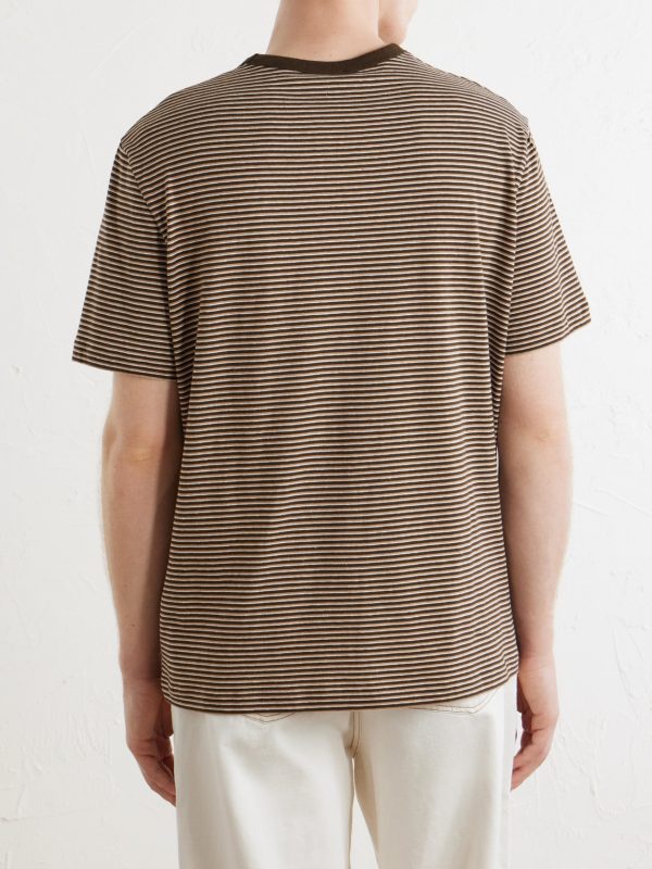 Josh Striped Cotton-Jersey T-Shirt - BK Josh Striped Cotton-Jersey T-Shirt - BK