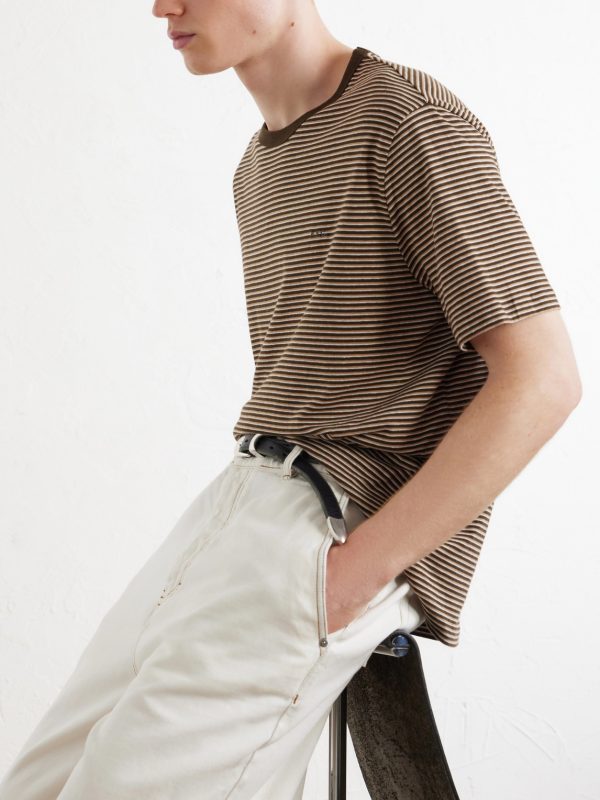 Josh Striped Cotton-Jersey T-Shirt - CU Josh Striped Cotton-Jersey T-Shirt - CU