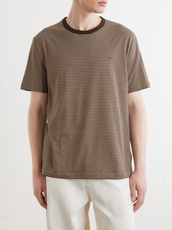 Josh Striped Cotton-Jersey T-Shirt - FR Josh Striped Cotton-Jersey T-Shirt - FR