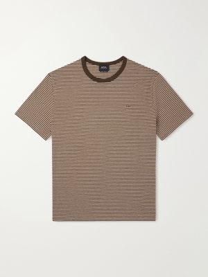 Josh Striped Cotton-Jersey T-Shirt Josh Striped Cotton-Jersey T-Shirt