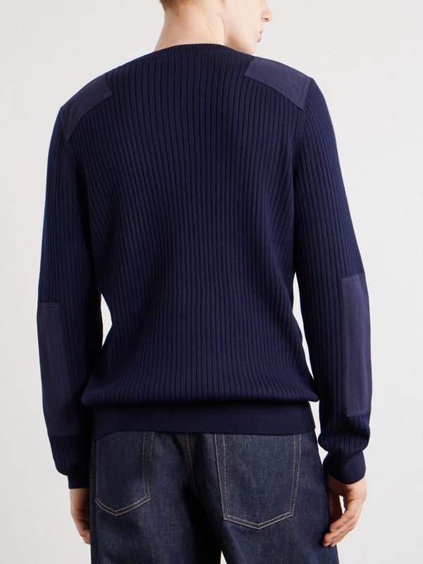 Mallarme Ribbed-Knit Virgin Wool Sweater - BK Mallarme Ribbed-Knit Virgin Wool Sweater - BK