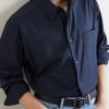 Malo Logo-Embroidered Organic Cotton-Poplin Shirt - CU Malo Logo-Embroidered Organic Cotton-Poplin Shirt - CU