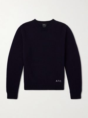 Edmond Logo-Intarsia Wool Sweater Edmond Logo-Intarsia Wool Sweater