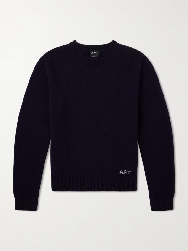 Edmond Logo-Intarsia Wool Sweater Edmond Logo-Intarsia Wool Sweater
