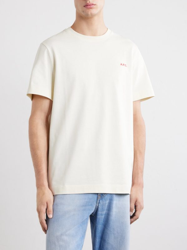 Oliver Logo-Embroidered Cotton-Jersey T-Shirt - FR Oliver Logo-Embroidered Cotton-Jersey T-Shirt - FR