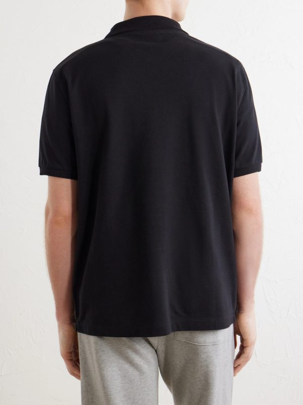 Joe Cotton-Piqué Polo Shirt - BK Joe Cotton-Piqué Polo Shirt - BK
