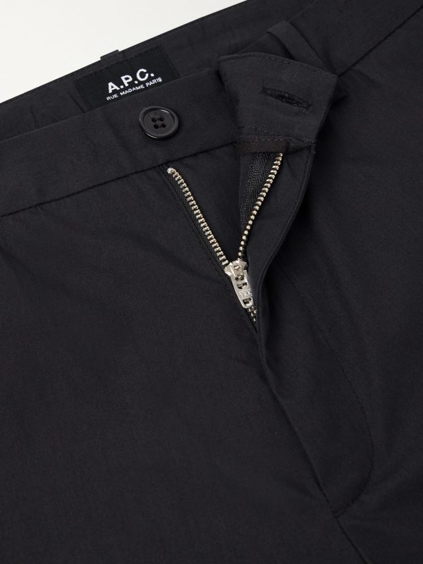 Dylan Straight-Leg Cotton-Poplin Trousers - E1