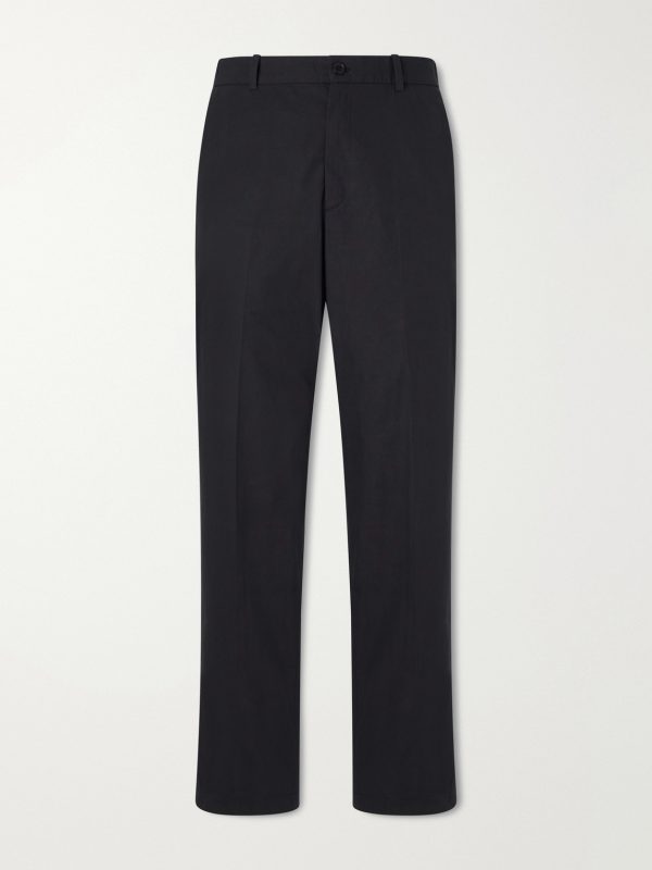 Dylan Straight-Leg Cotton-Poplin Trousers
