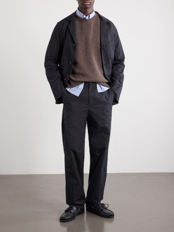 Dylan Straight-Leg Cotton-Poplin Trousers - OU