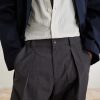 Renato Wide-Leg Pleated Twill Trousers - CU Renato Wide-Leg Pleated Twill Trousers - CU