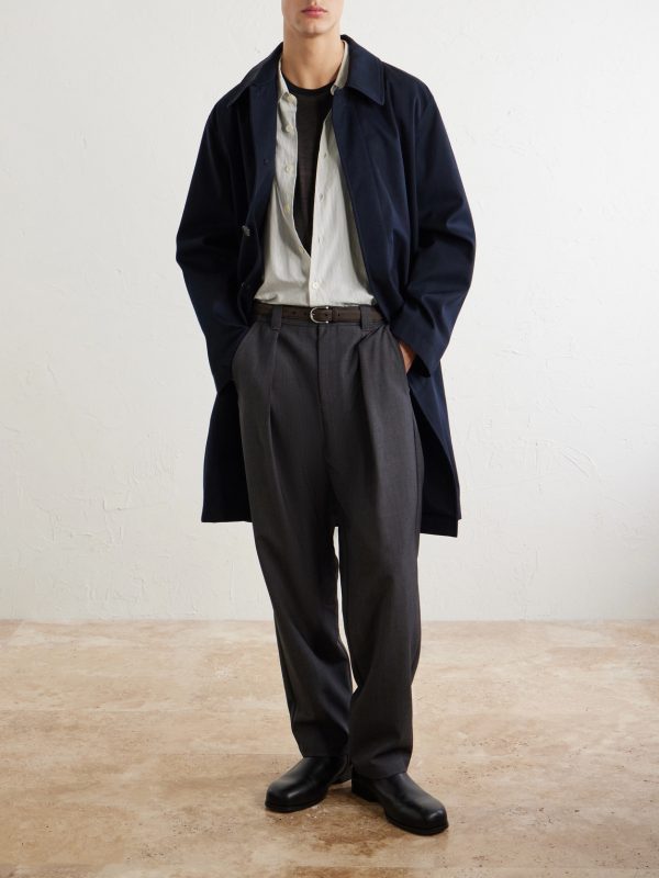 Renato Wide-Leg Pleated Twill Trousers - OU Renato Wide-Leg Pleated Twill Trousers - OU