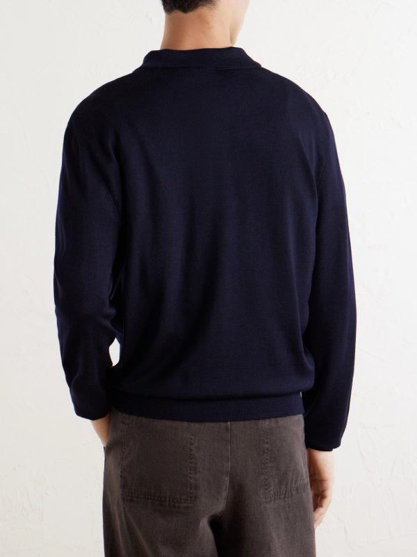 Riou Virgin Wool Polo Shirt - BK Riou Virgin Wool Polo Shirt - BK