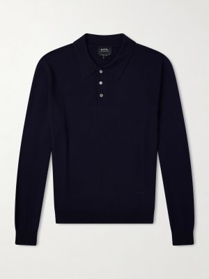 Riou Virgin Wool Polo Shirt Riou Virgin Wool Polo Shirt