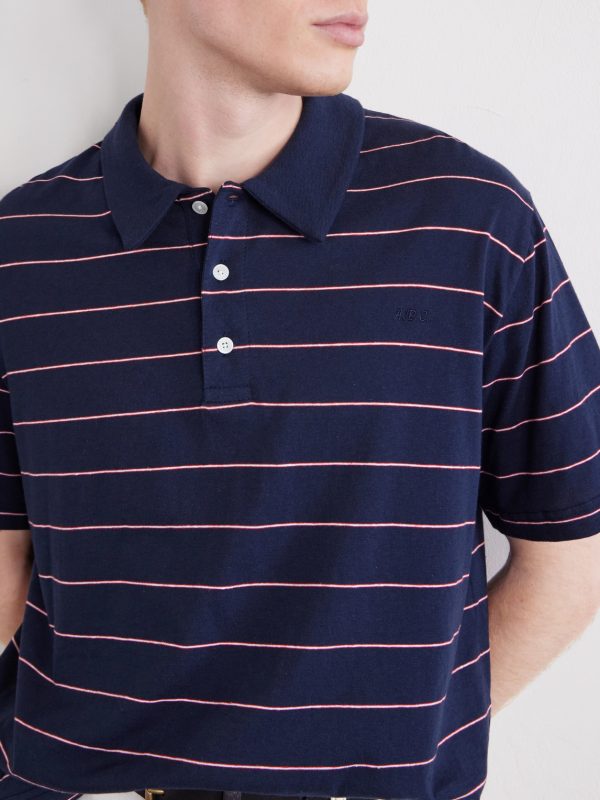 Henry Striped Cotton-Blend Jersey Polo Shirt - CU