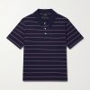 Henry Striped Cotton-Blend Jersey Polo Shirt