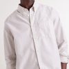 Button-Down Collar Striped Cotton Shirt - CU
