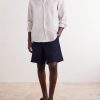 Button-Down Collar Striped Cotton Shirt - OU