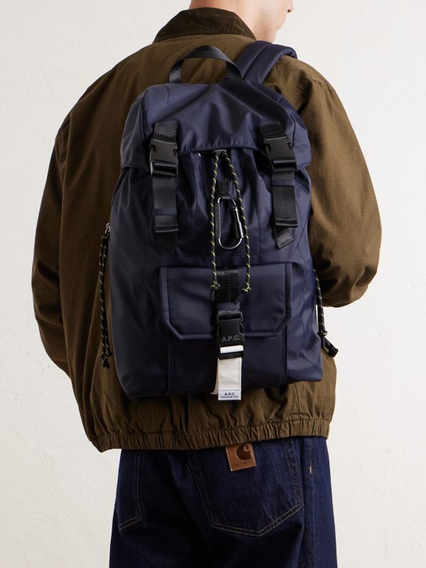 Logo-Print Rip-Stop Shell Backpack - FR Logo-Print Rip-Stop Shell Backpack - FR
