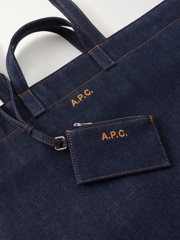 Le Drummer Denim Tote Bag - CU Le Drummer Denim Tote Bag - CU