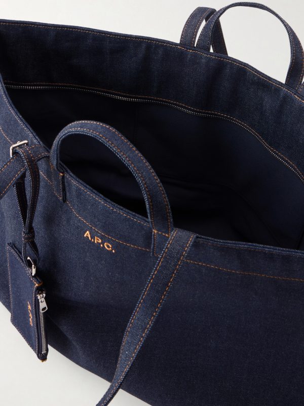 Le Drummer Denim Tote Bag - E1 Le Drummer Denim Tote Bag - E1