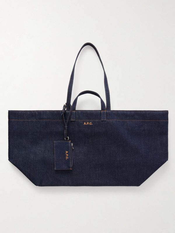 Le Drummer Denim Tote Bag Le Drummer Denim Tote Bag