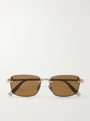 CD Diamond S11U Rectangular Gold-Tone Sunglasses
