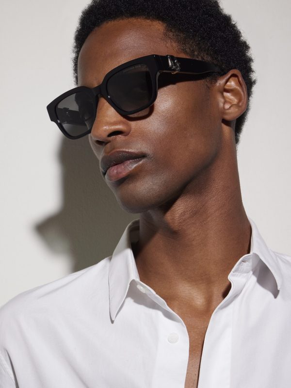 Dior Oblique S1I Square-Frame Acetate Sunglasses - BK