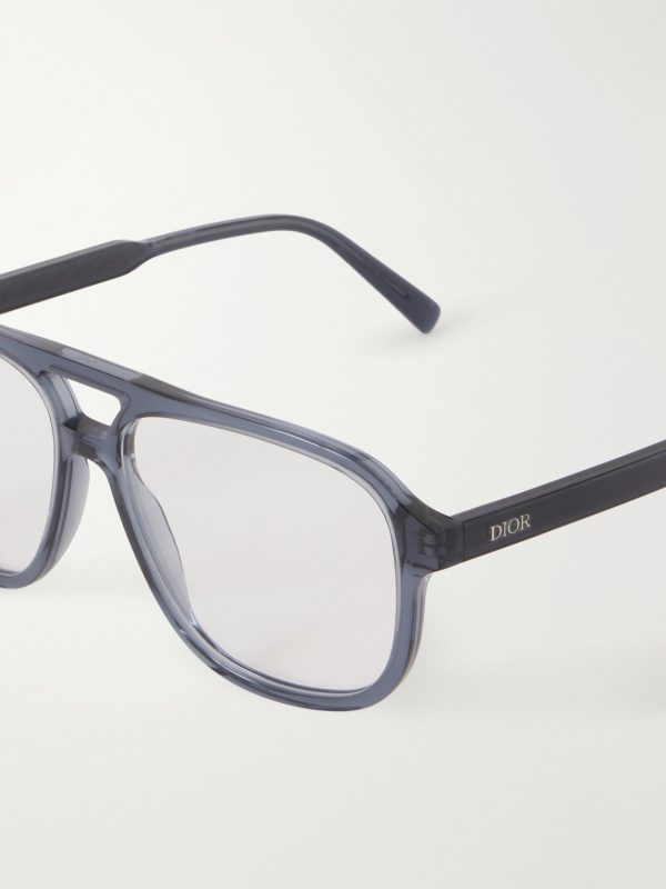 DiorBotanicaO A1I Aviator-Style Acetate Glasses - CU DiorBotanicaO A1I Aviator-Style Acetate Glasses - CU