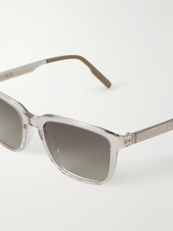 DiorTag SU Transparent Geometric Acetate Sunglasses - CU DiorTag SU Transparent Geometric Acetate Sunglasses - CU