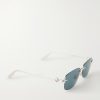 CD Diamond S11U Rectangular Silver-Tone Sunglasses - FR CD Diamond S11U Rectangular Silver-Tone Sunglasses - FR