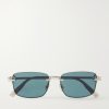 CD Diamond S11U Rectangular Silver-Tone Sunglasses CD Diamond S11U Rectangular Silver-Tone Sunglasses