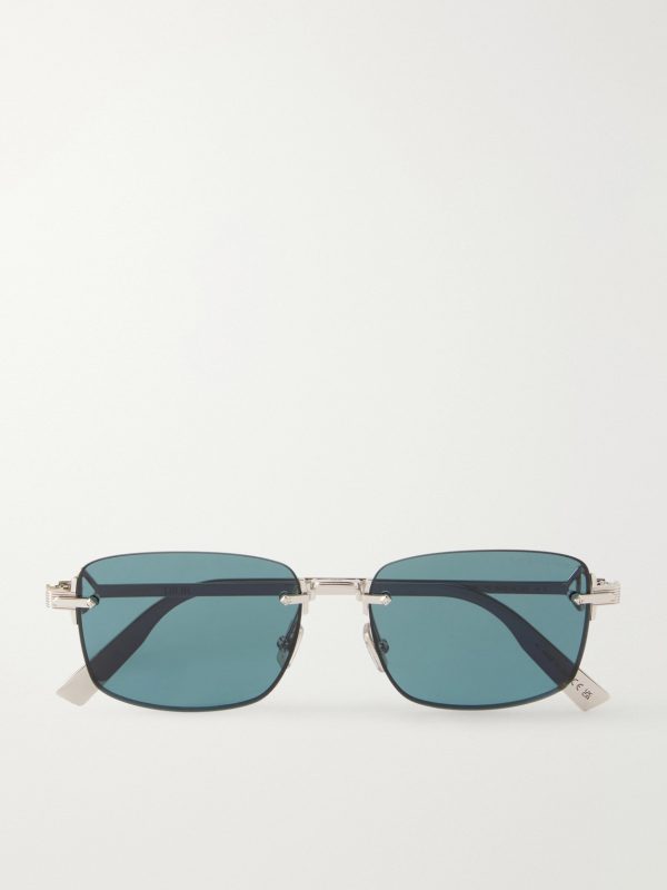 CD Diamond S11U Rectangular Silver-Tone Sunglasses CD Diamond S11U Rectangular Silver-Tone Sunglasses