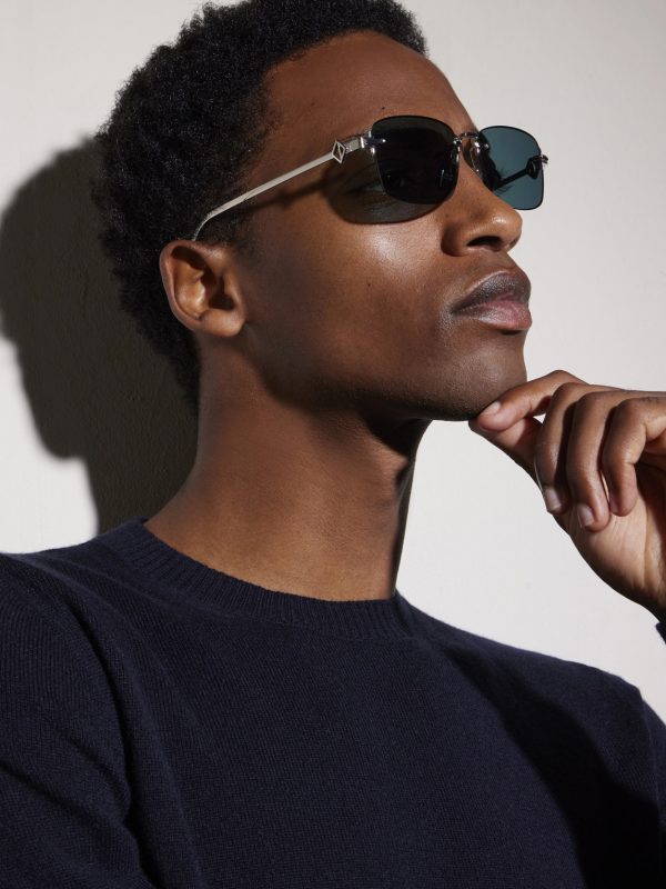 CD Diamond S11U Rectangular Silver-Tone Sunglasses - OU CD Diamond S11U Rectangular Silver-Tone Sunglasses - OU