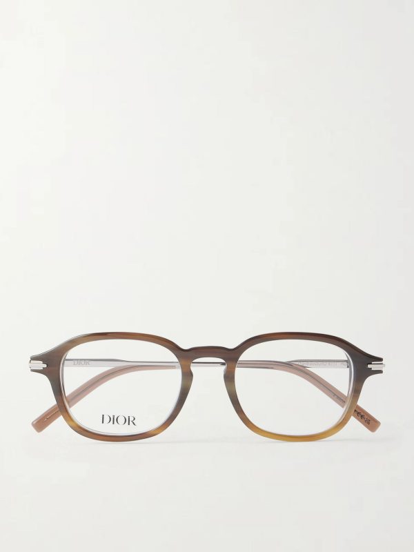 DiorBlackSuitO R11I Geometric Acetate Glasses DiorBlackSuitO R11I Geometric Acetate Glasses